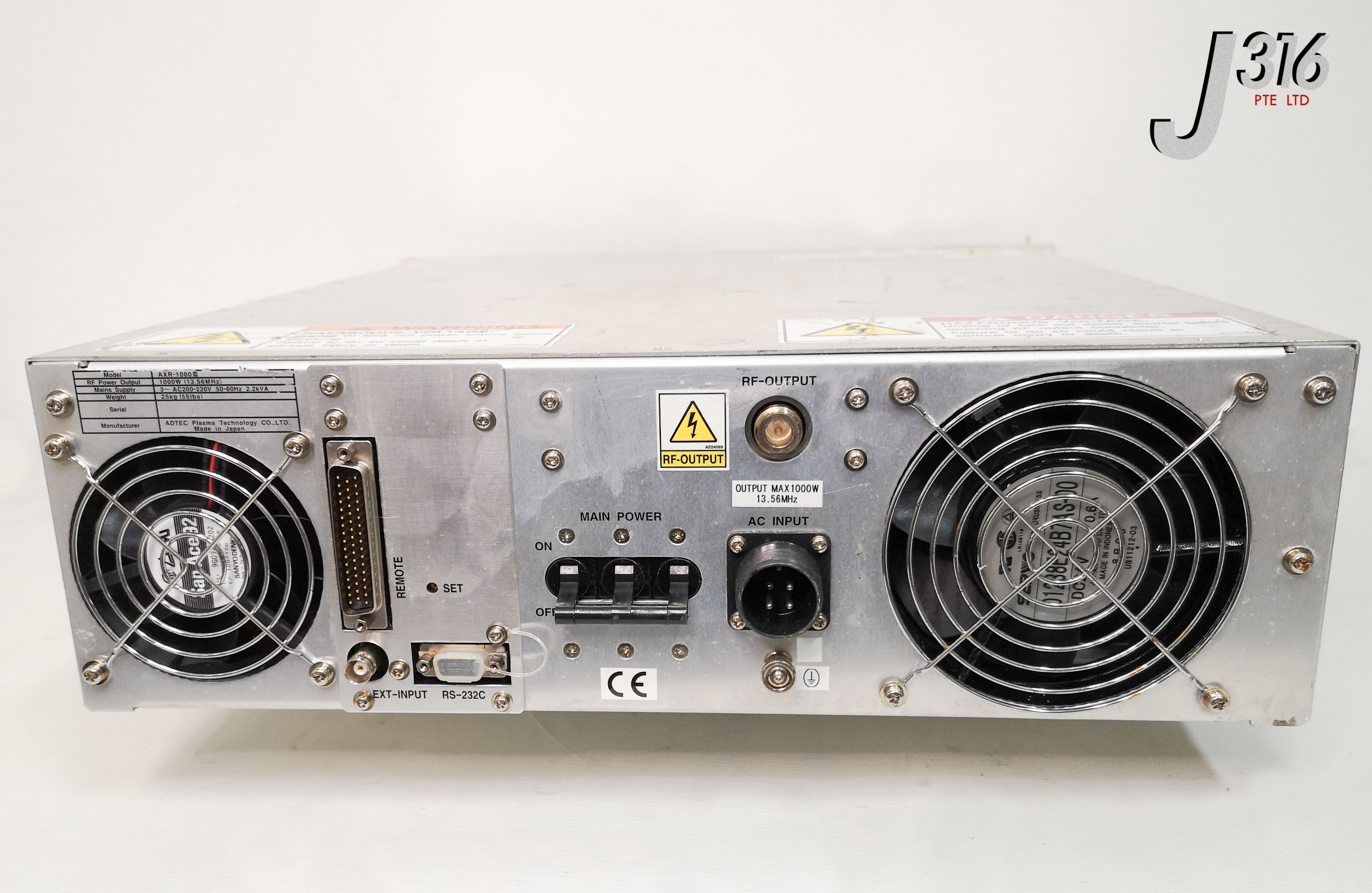 24961 ADTEC RF PLASMA GENERATOR, 1000W, 13.56MHZ, AXR-1000 III AXR